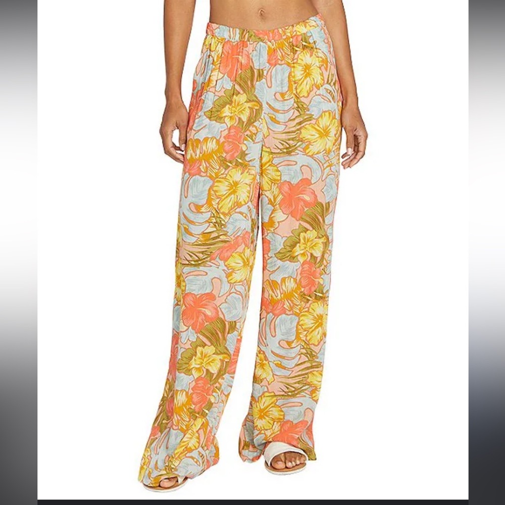 Volcom Tropical Floral Maxi Skirt - Yellow, Orange, Blue